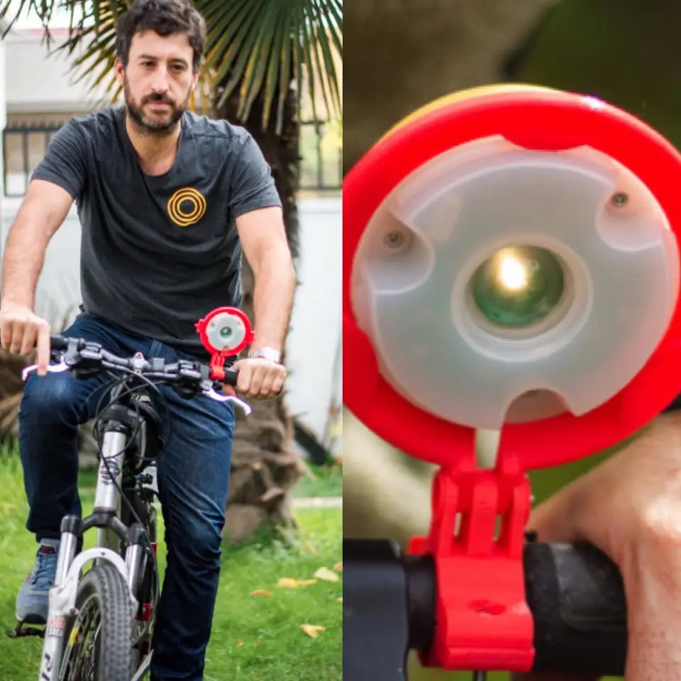 Pedaling with the Suli bike light