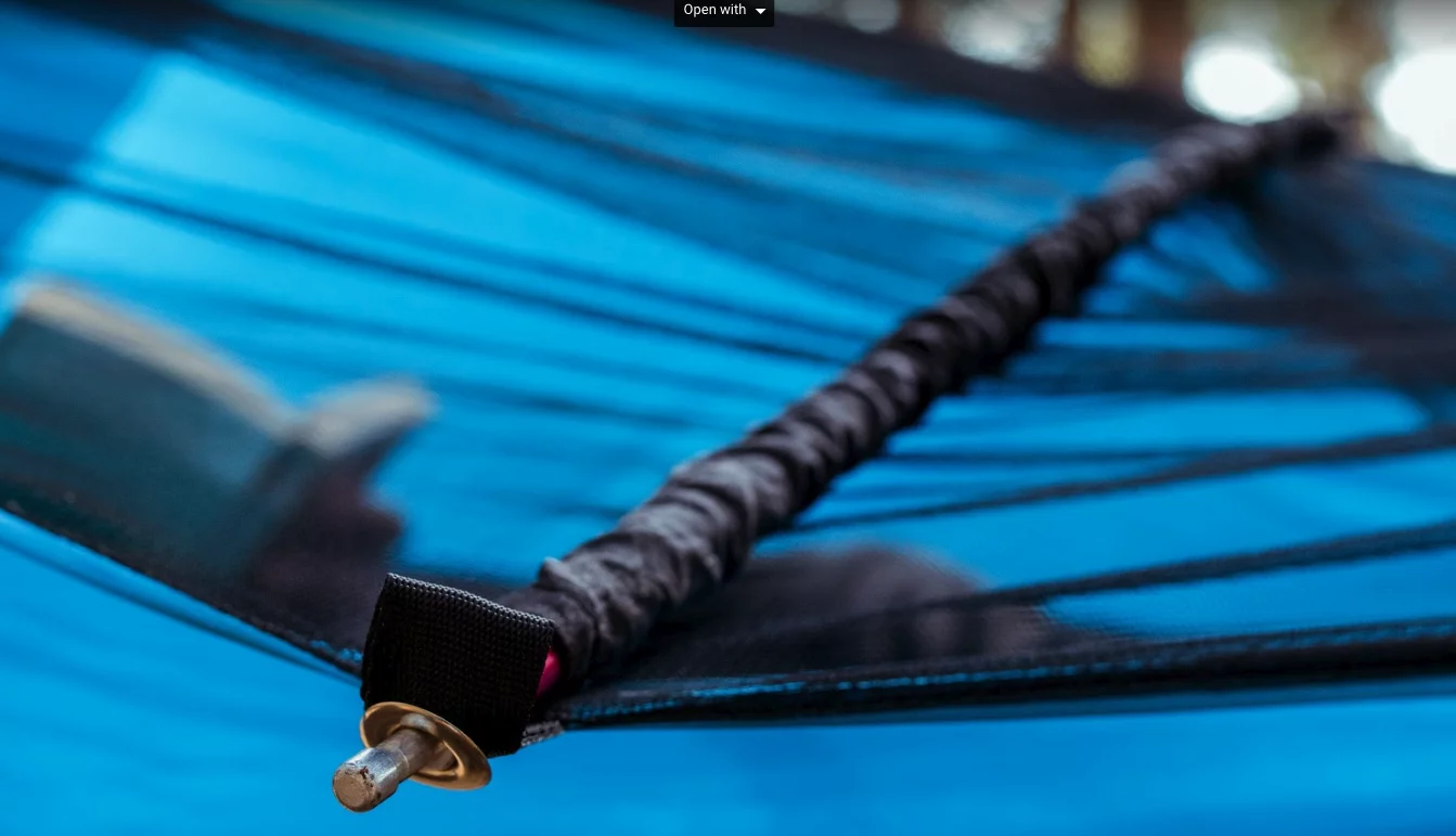 The spreader bars work like tent poles, secured via sleeves and grommets