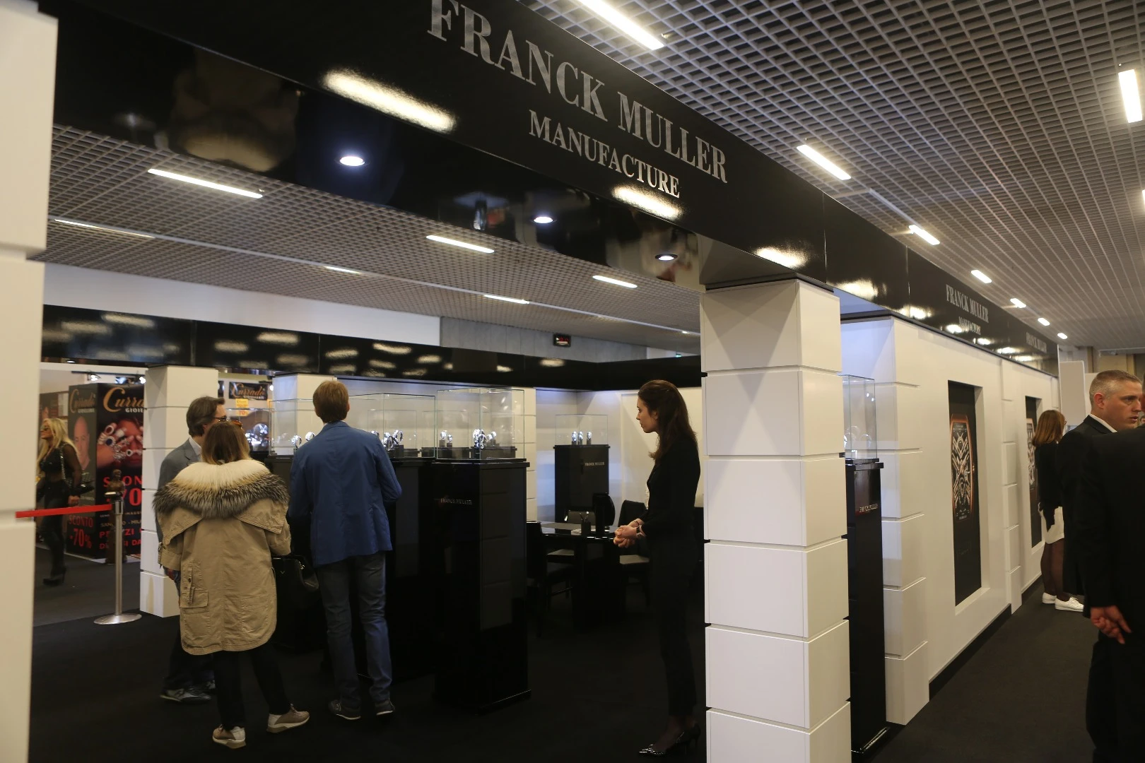 Swiss Master of Complications, Franck Muller was one of the highest profile watchmakers at the event. Even inside its massive display, things were quiet and subdued.
