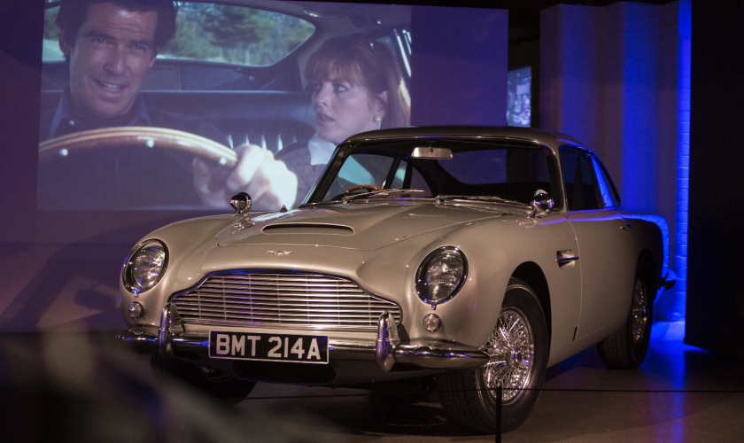 This 1965 Aston Martin DB5 was driven by Pierce Brosnan as James Bond in the spectacular opening scenes of the 1995 movie GoldenEye – a chase through the hills above Monaco with female villain Xenia Onatopp driving a Ferrari 355. It was once the the most expensive piece of Bond memorabilia prior to the sale of the Goldfinger/Thunderball DB5 in 2010, having sold for $200,000 at auction in 2001. This time it fetched £1,961,500($2,592,348)