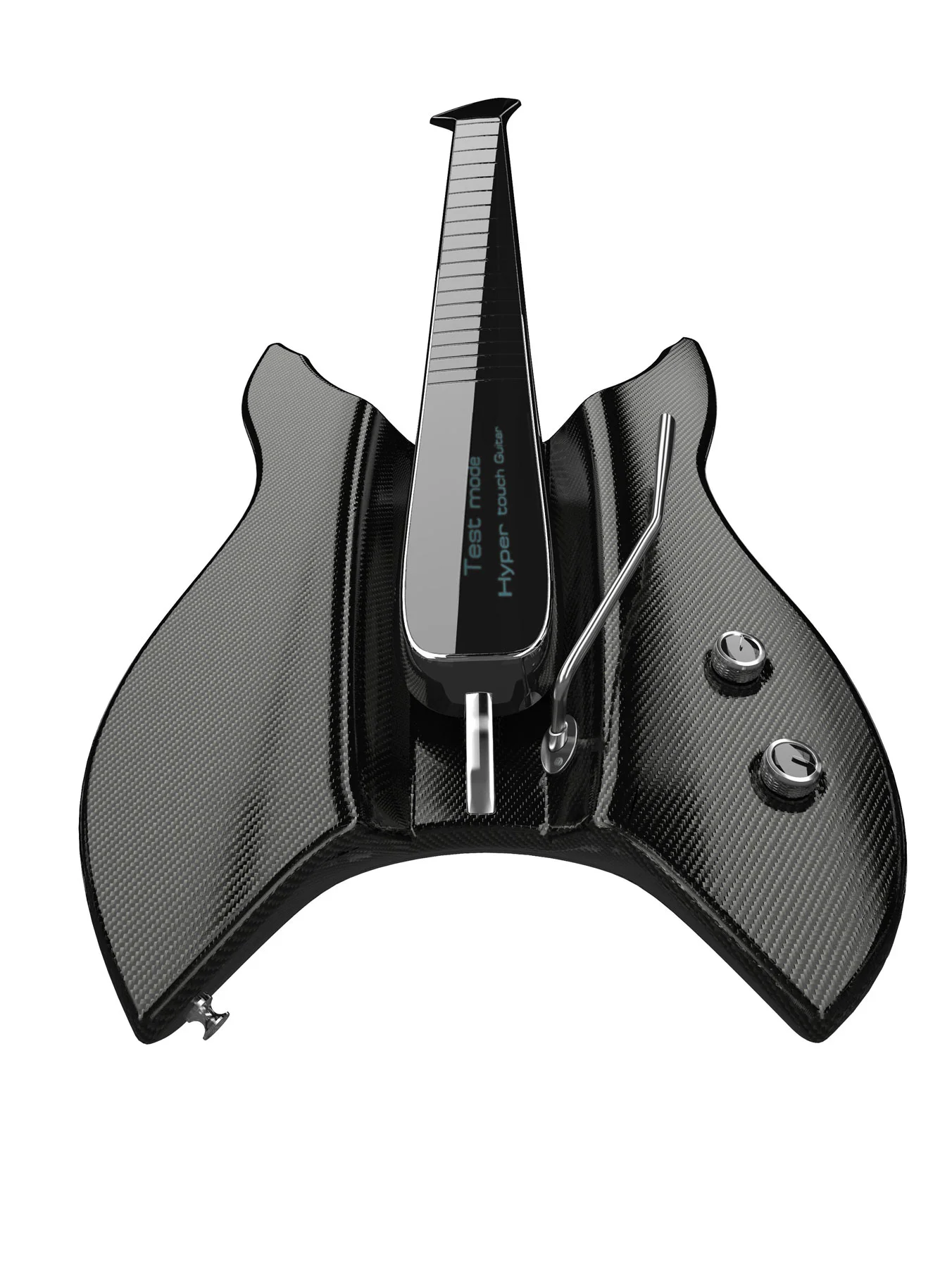 The pick zone would be raised above the body and there would also be a tremelo arm