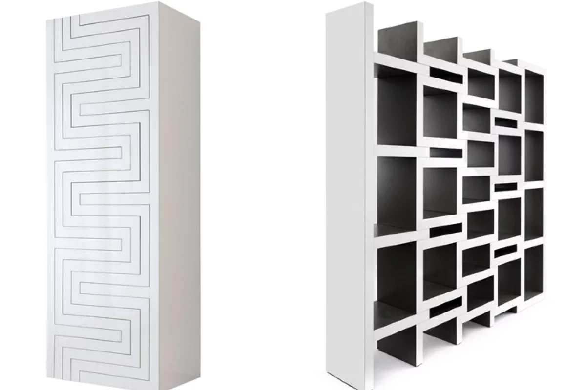 The REK bookcase by designer and architect Reiner de Jong is an elegantly designed bookcase that can be configured to accommodate a book collection of any size