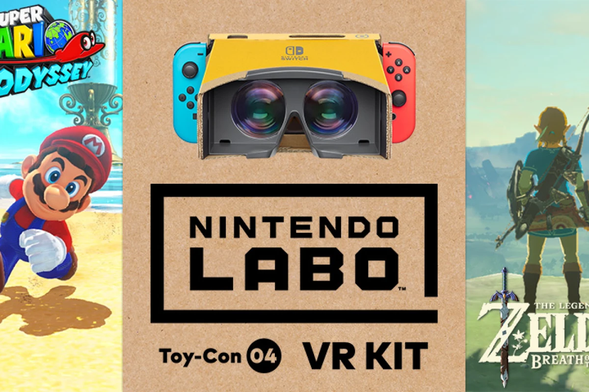 Nintendo has announced that Super Mario Odyssey and The Legend of Zelda: Breath of the Wild will get updates to make them compatible with the Labo VR Kit