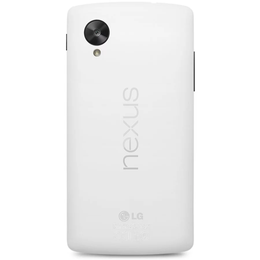 A rear view of the Nexus 5