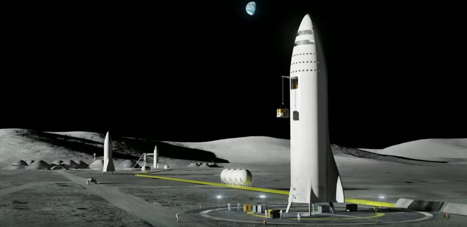 Artist's concept of Moon base Alpha
