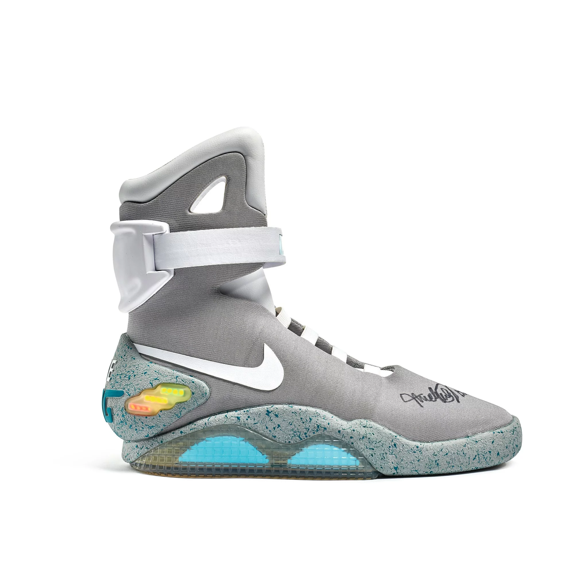 Nike MAG ‘Back to the Future’ | 2011 | Dual Signed by Michael J. Fox | Sold for: $25,000 by Sotheby's on July 29, 2020