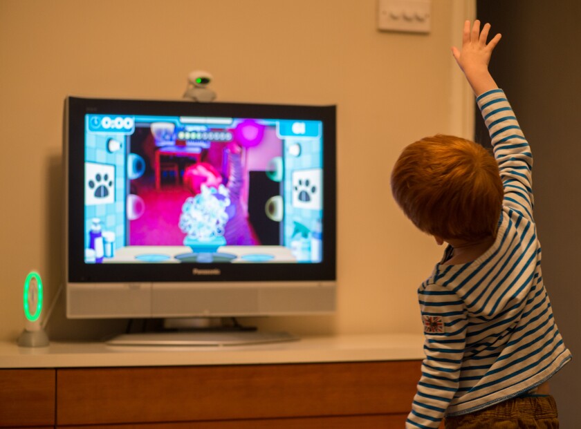 The LeapFrog LeapTV games console encourages physical movement (Photo: Simon Crisp/Gizmag.com)