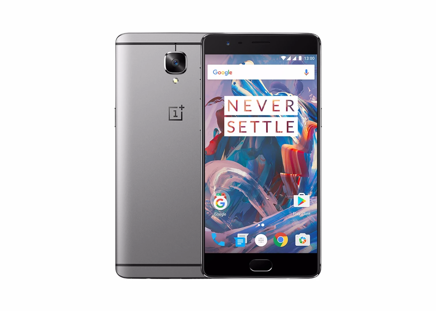The OnePlus 3 measures 153 mm by 75 mm by 7.4 mm