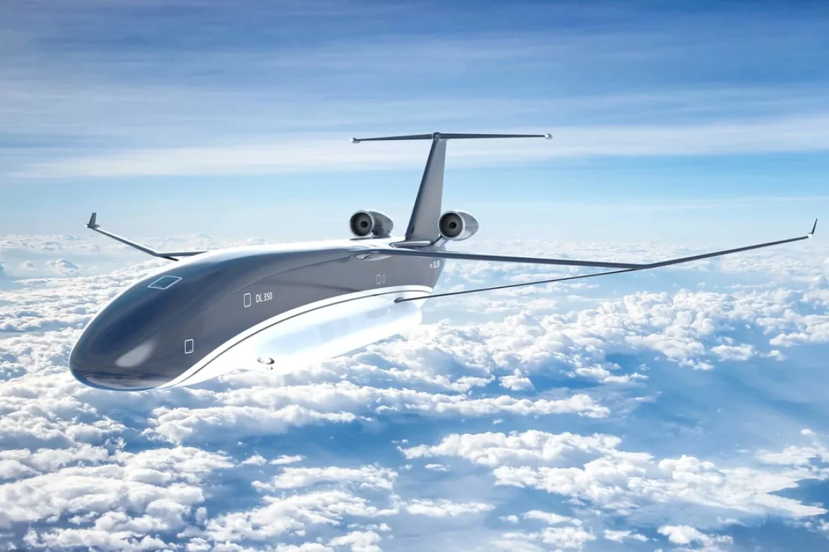 The twin-engine Droneliner DL350, which is hoped to carry up to 350 tons of cargo in intermodal shipping containers