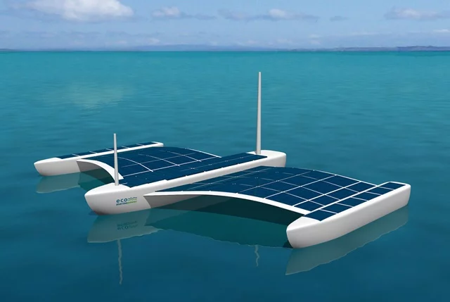 Eco Marine Power has unveiled plans for a solar-electric powered unmanned surface vessel