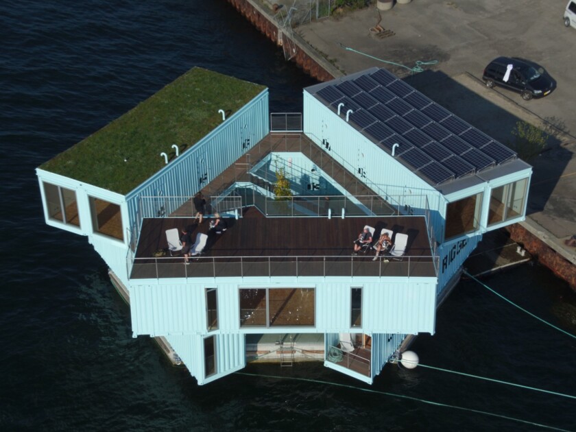 Urban Rigger, by BIG, is a sustainable floating student housing prototype for students in Copenhagen that it hopes to roll-out elsewhere