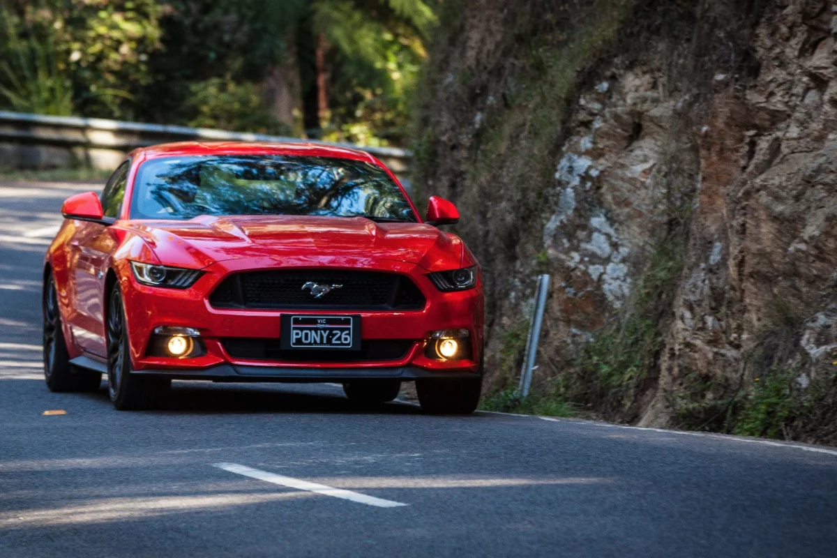 On the highway is where the Mustang is most comfortable, although it can handle itself in the twisties as well