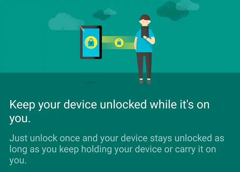 On-body detection locks your phone when you put it down