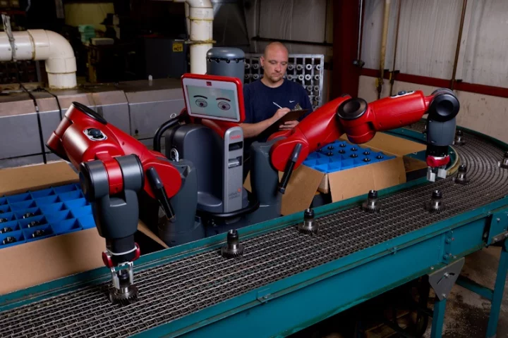 Baxter is a relatively inexpensive new industrial robot, that can reportedly be trained to perform tasks by regular people