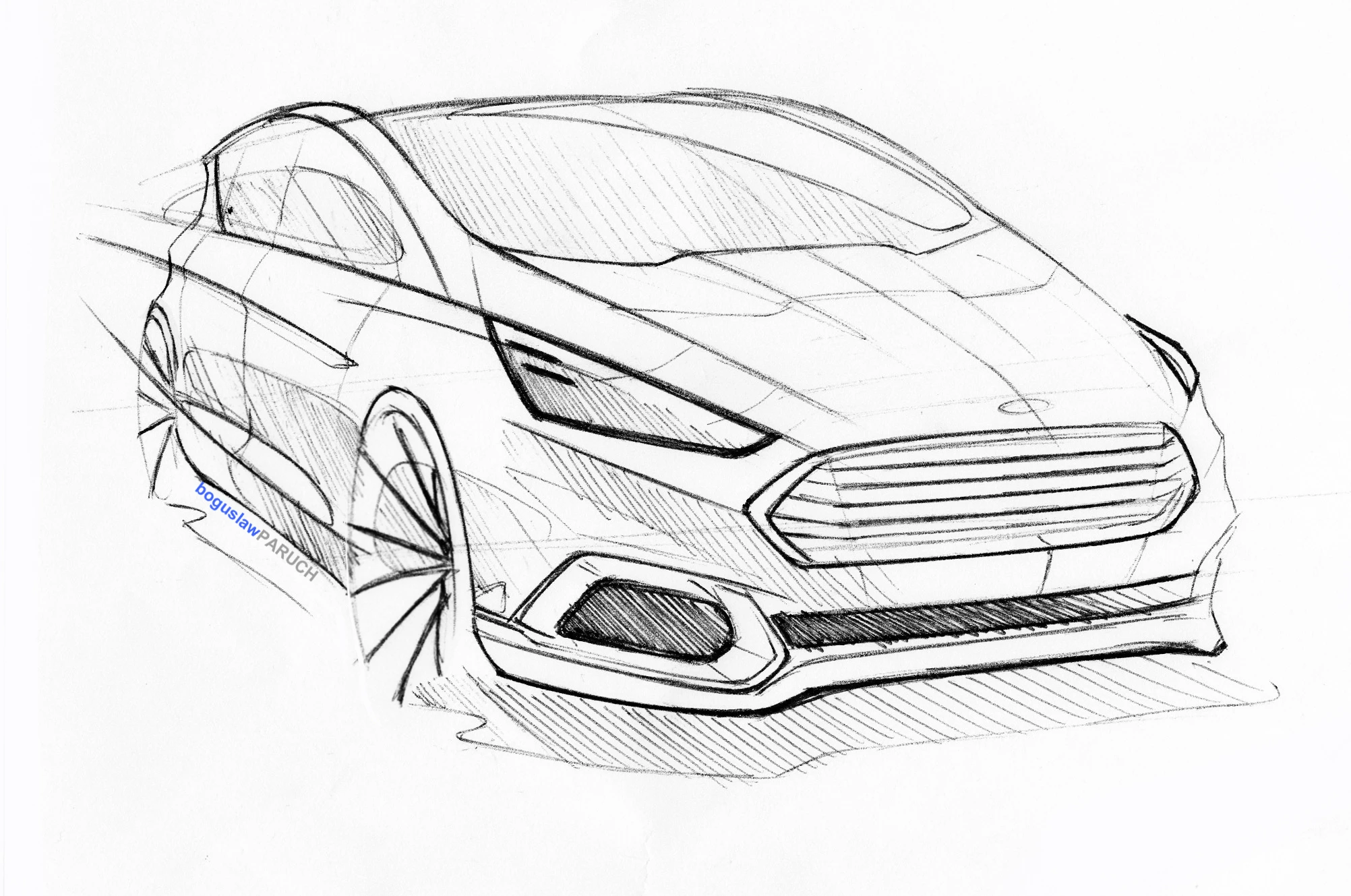 The Ford S-Max Concept sketch