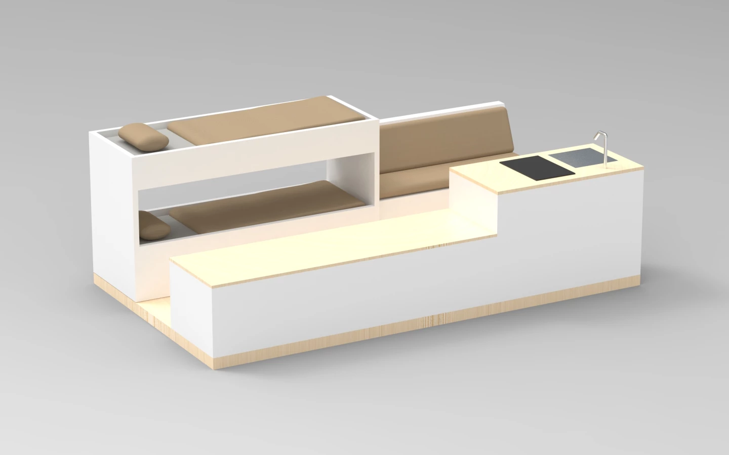 No reason a pair of ski or bike buddies has to sleep in one bed