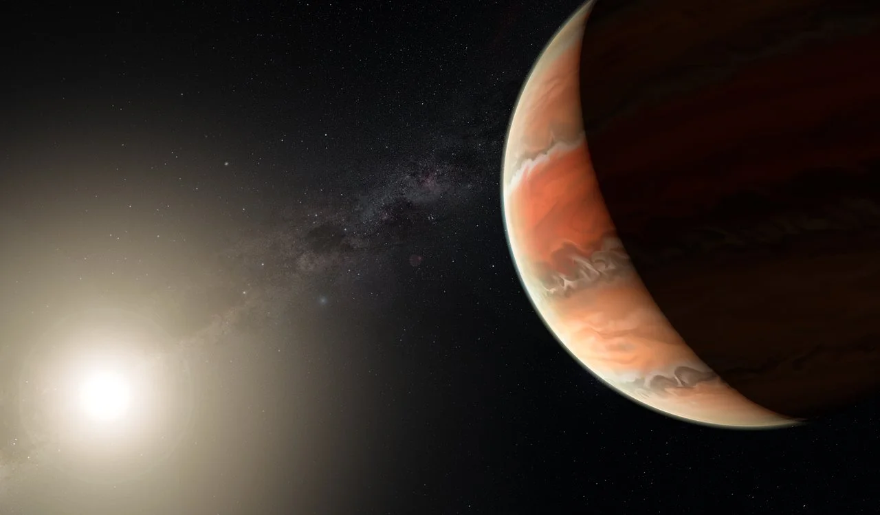 Astronomers have detected titanium oxide in the atmosphere of the "hot Jupiter" exoplanet, WASP-19b