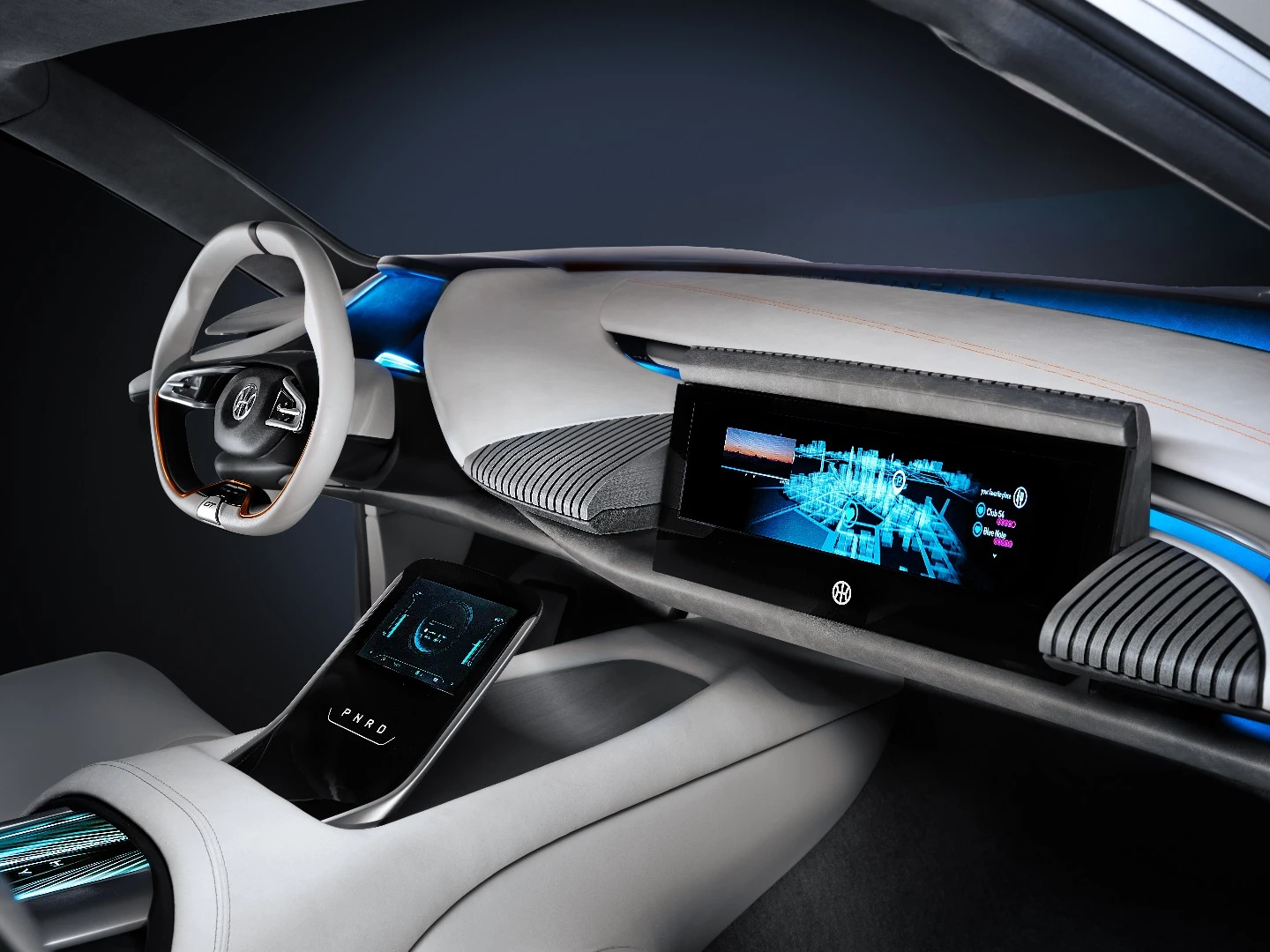 Pininfarina HK GT: passenger entertainment console