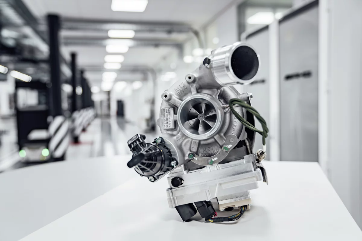 Coupling a small electric motor to a turbocharger will help Mercedes-Benz eliminate turbo lag, allowing engines to run bigger, more powerful and more efficient turbo systems without affecting responsiveness