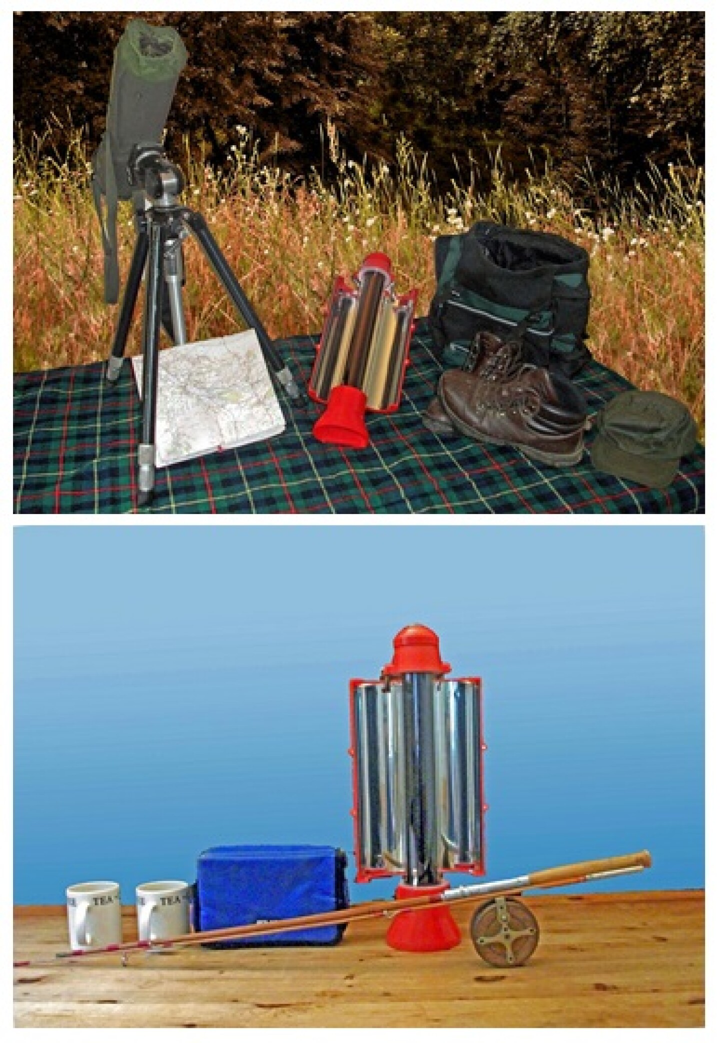 Solar Kettle boils water using the Sun's rays