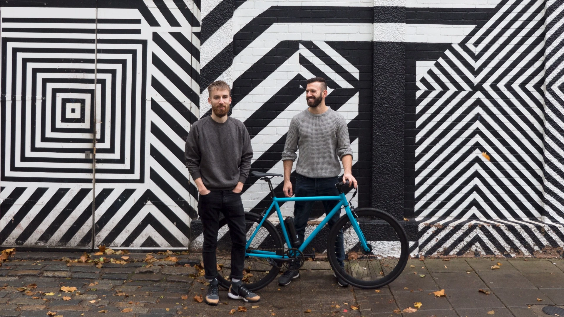 Analog Motion founders Nav Gornall and Jack Chalkley with the AM1 e-bike