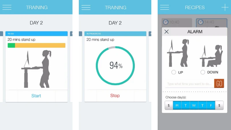 The Autonomous Desk has accompanying iOS and Android apps from which it can be controlled