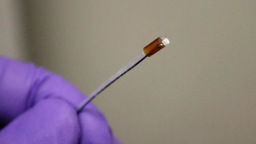 An earlier version of the ultrasound drill, which can be used to break down blood clots