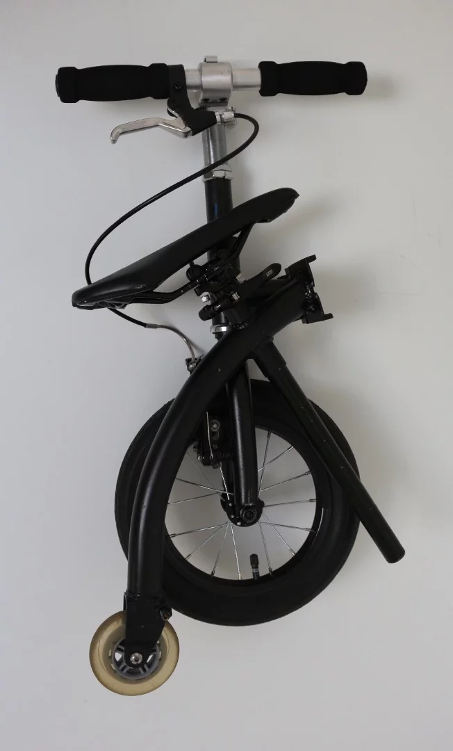 The Levicle folds down into an easy-carry package