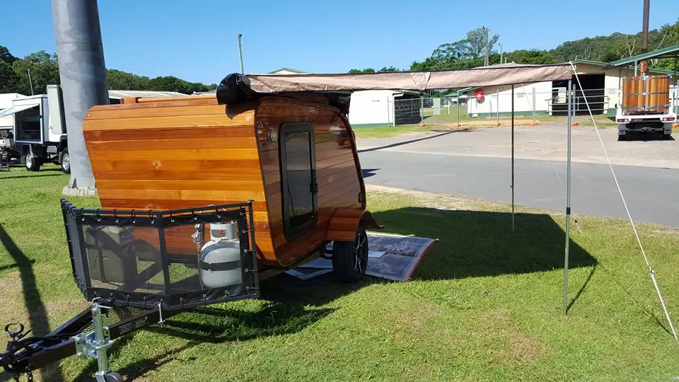 The Cedar Teardrop relies on western red cedar for its elegant look