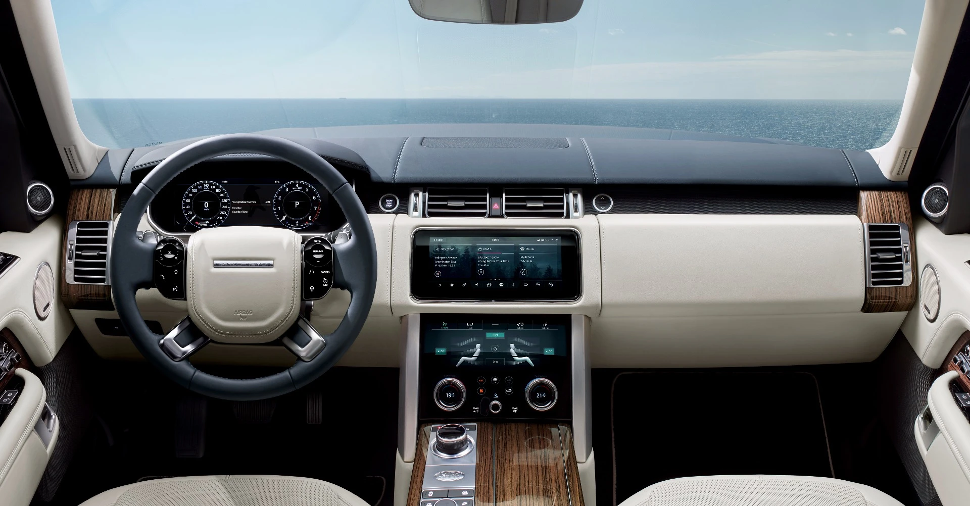 The Range Rover P400e pairs a four-cylinder, 2.0-liter petrol engine with a lithium-ion battery