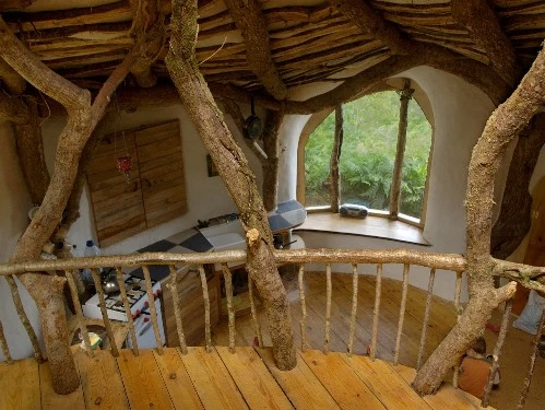 The house has been built from local and natural materials, with a goal of having as little impact on the environment as possible (Photo: Simon Dale)
