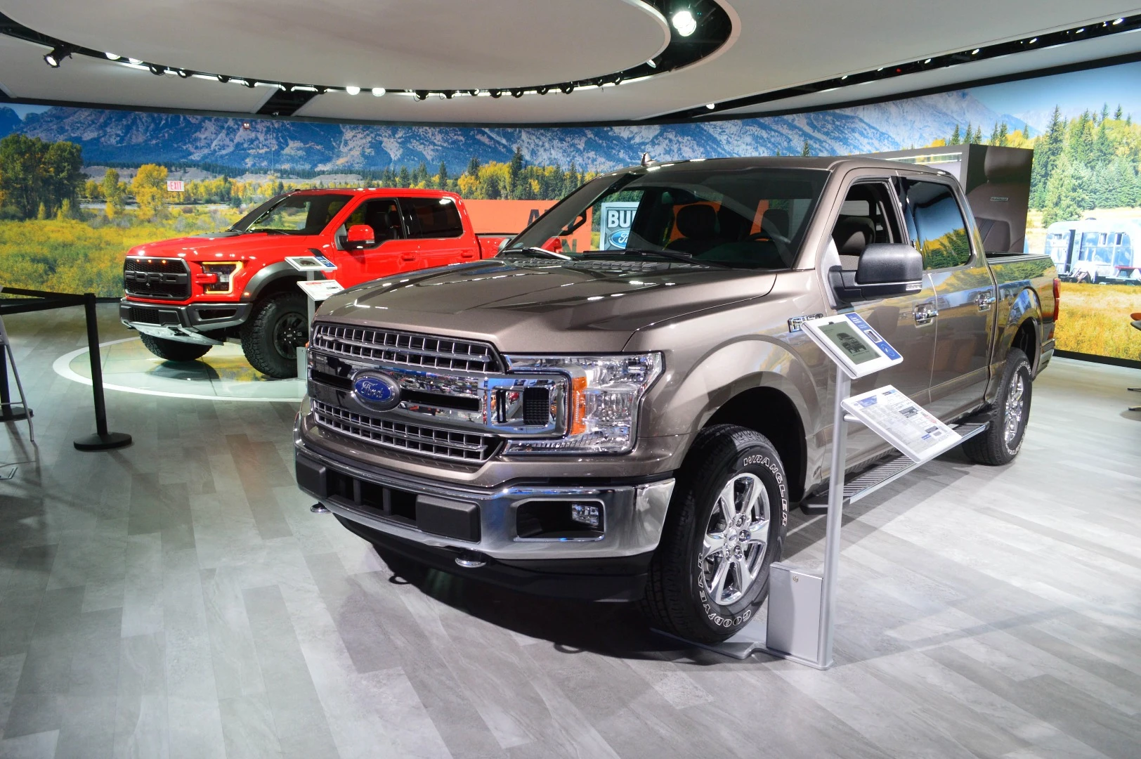 Ford trucks at NAIAS 2018