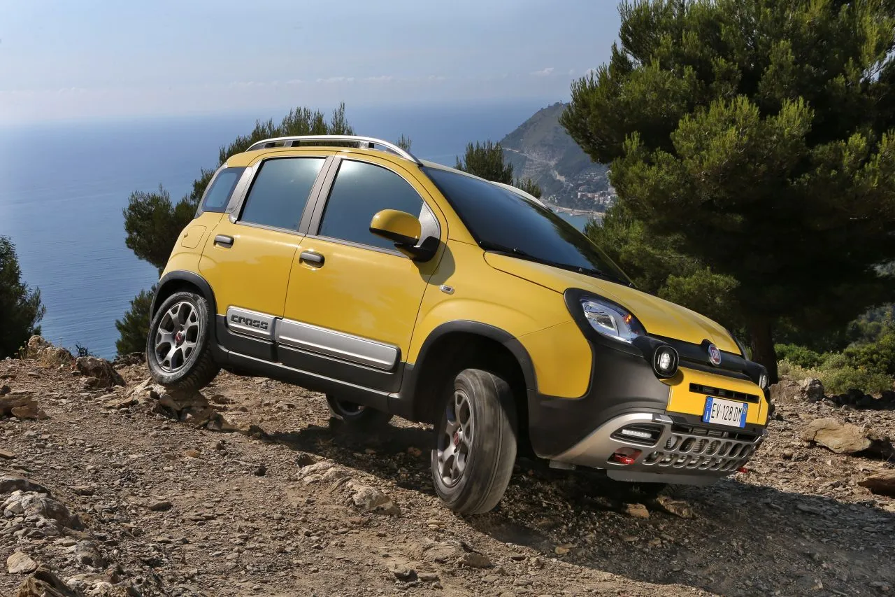 The Panda Cross has new, mud and snow specific tyres