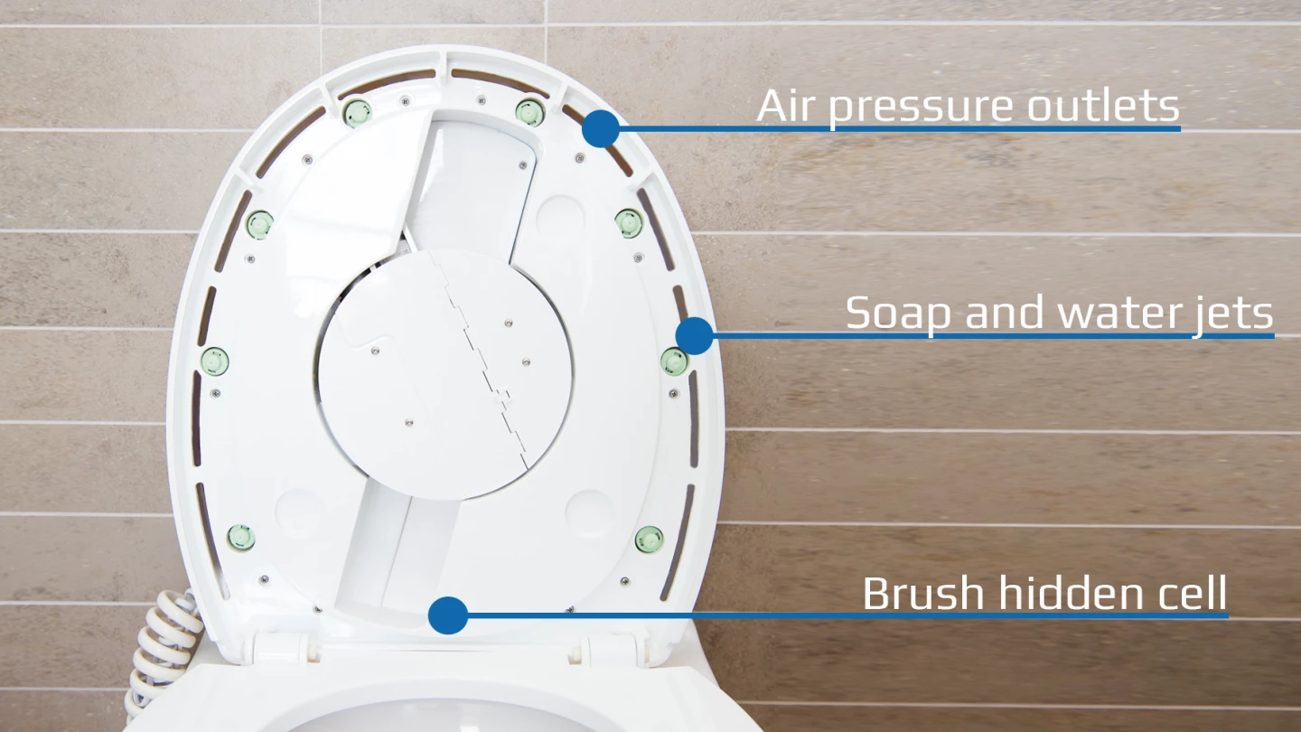 The underside of the SpinX lid