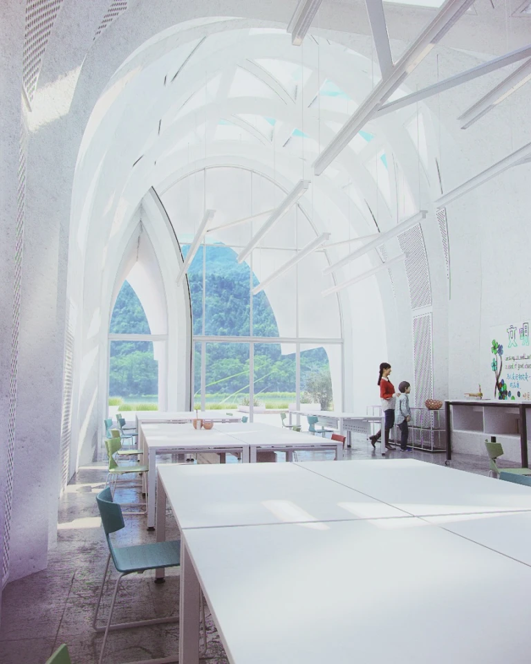 The Lushan Primary School project will actually include a school, a dormitory and some utility buildings