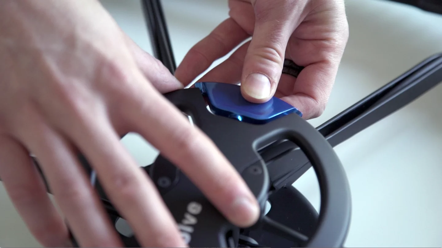 The magnetic key which enables the Revolve wheel to be folded