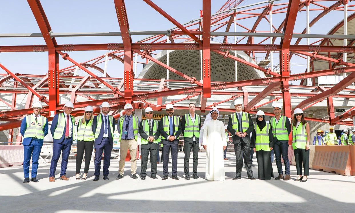 There are currently 270 construction workers, engineers and managers working on the new Bee'ah HQ