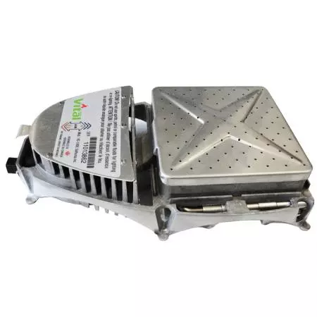 The VitalGrill stove folds flat when not in use