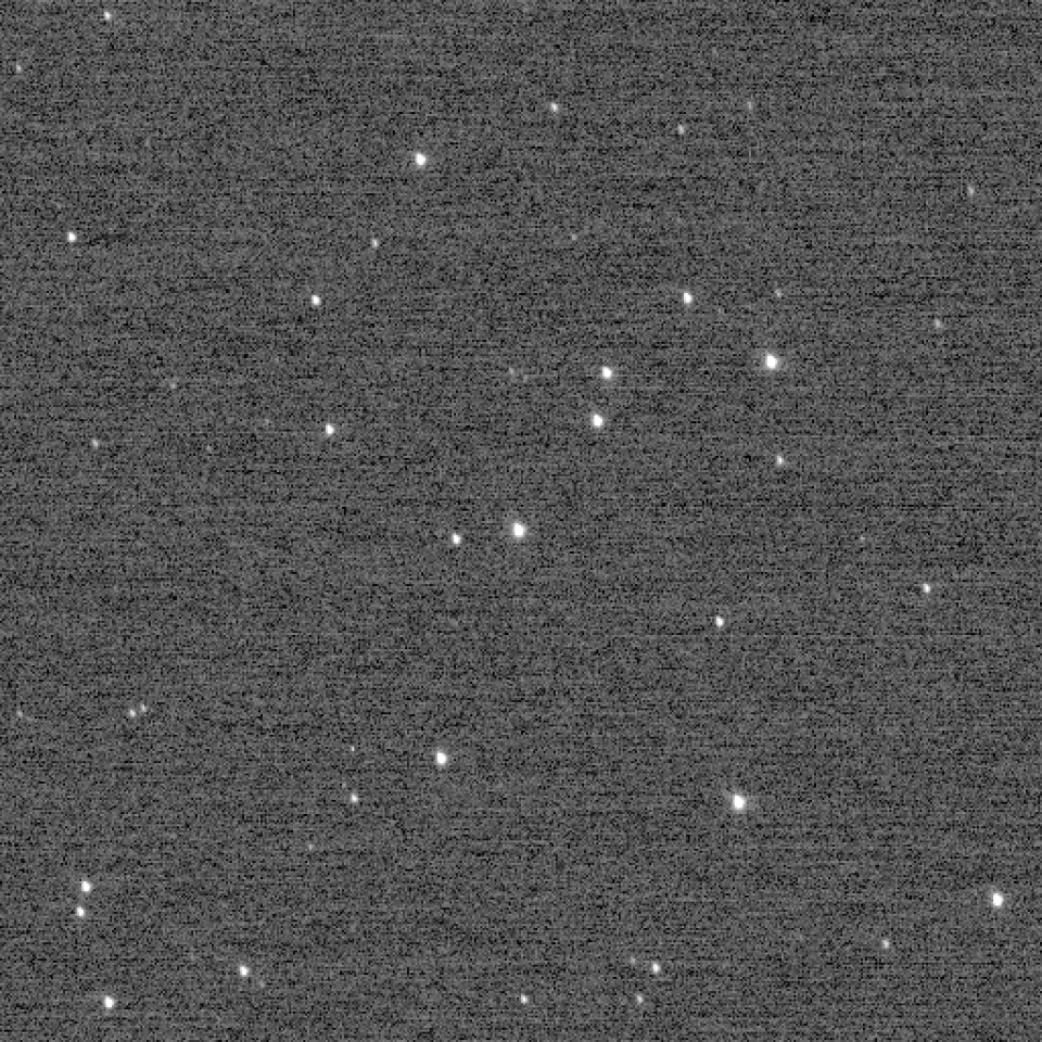 Image of the Wishing Well star cluster, snapped by the New Horizons spacecraft