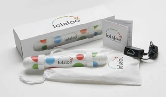 The Lolaloo rocking device takes care of rocking baby to sleep while you relax