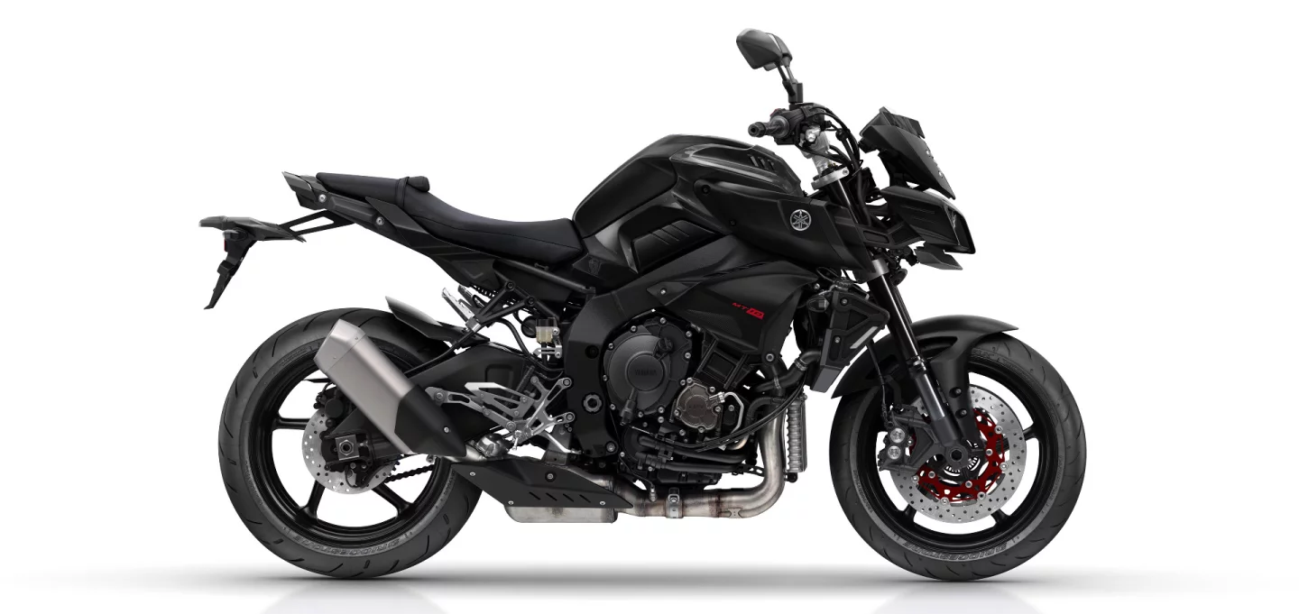 The Yamaha MT-10 in Tech Black color