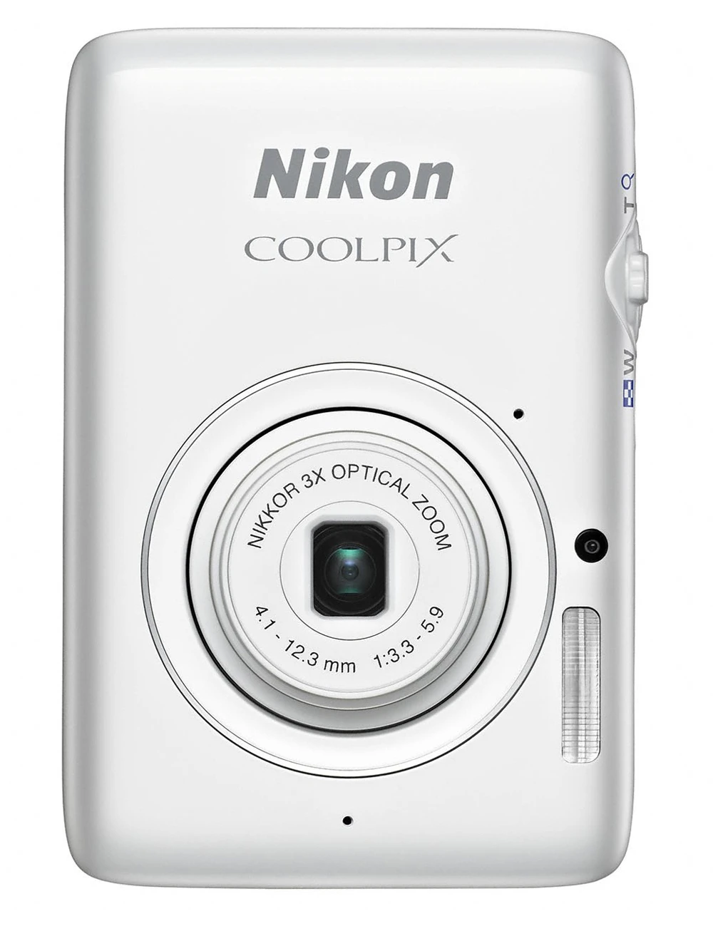 The Nikon Coolpix S02 features 7.3GB of built-in memory and the battery is not removable