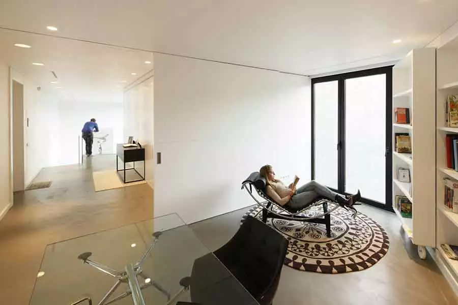 Some of the rooms offer more privacy than others