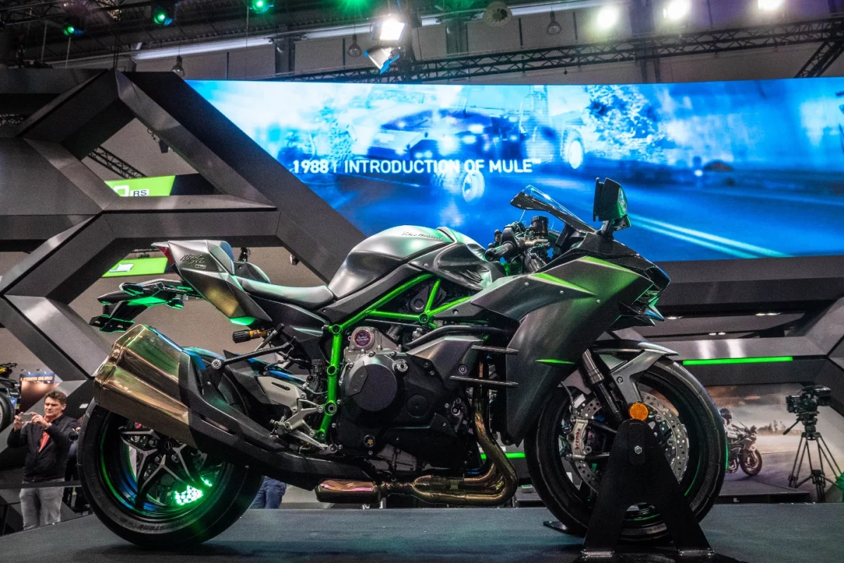 The 2019 Kawasaki Ninja H2 came to Intermot 2018 with 31 extra hp