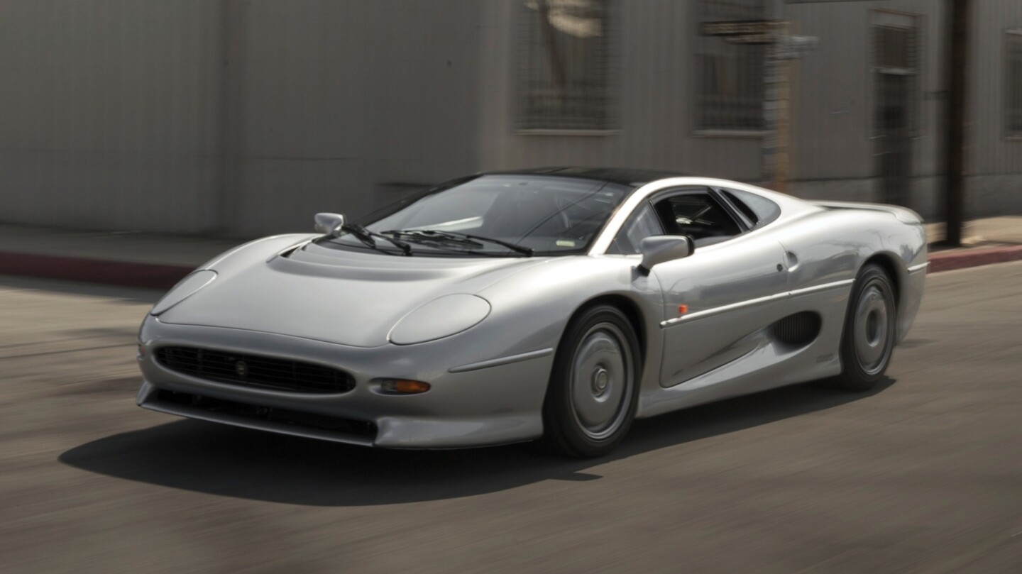 The 1993 Jaguar XJ220 sold for $462,000, setting a new world record for the model