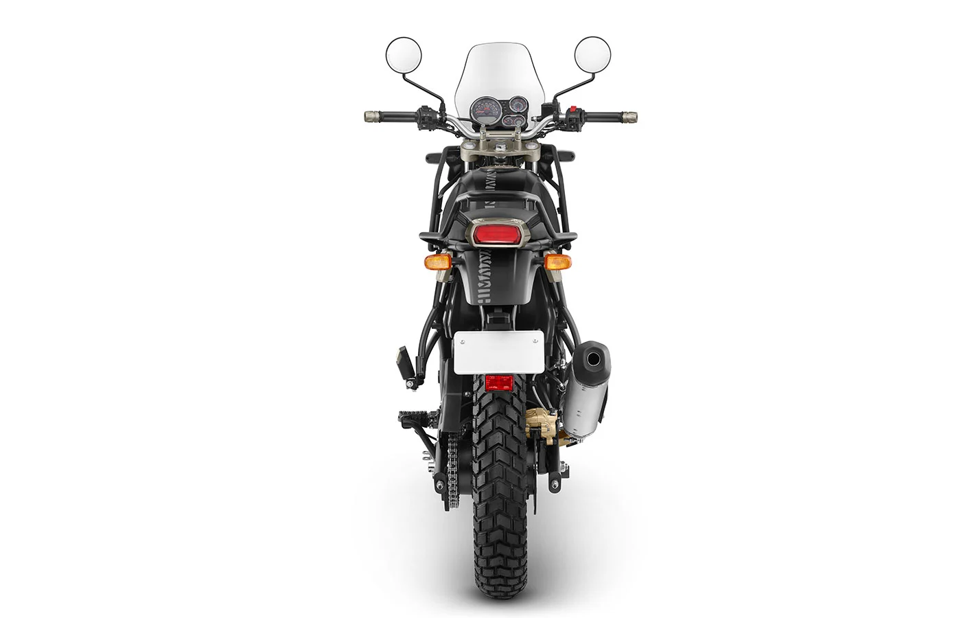 Slim silhouette, nice looks and LED rear light for the Royal Enfield Himalayan