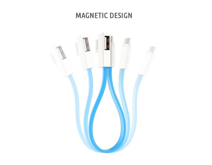 The accessory magnetically snaps shut when you're finished using it