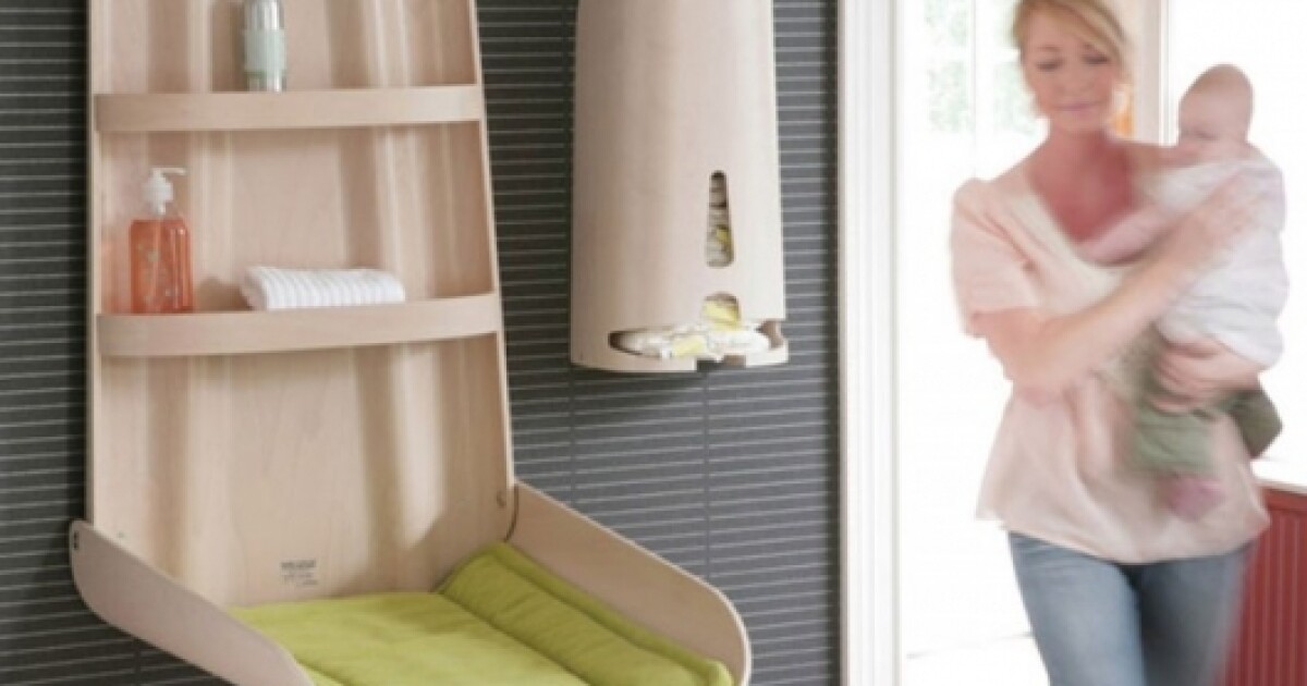 Nathi change table is both spacesaving and stylish