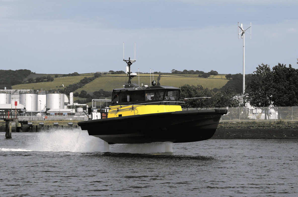 World's first 100% electric hydrofoil pilot boat hits the water