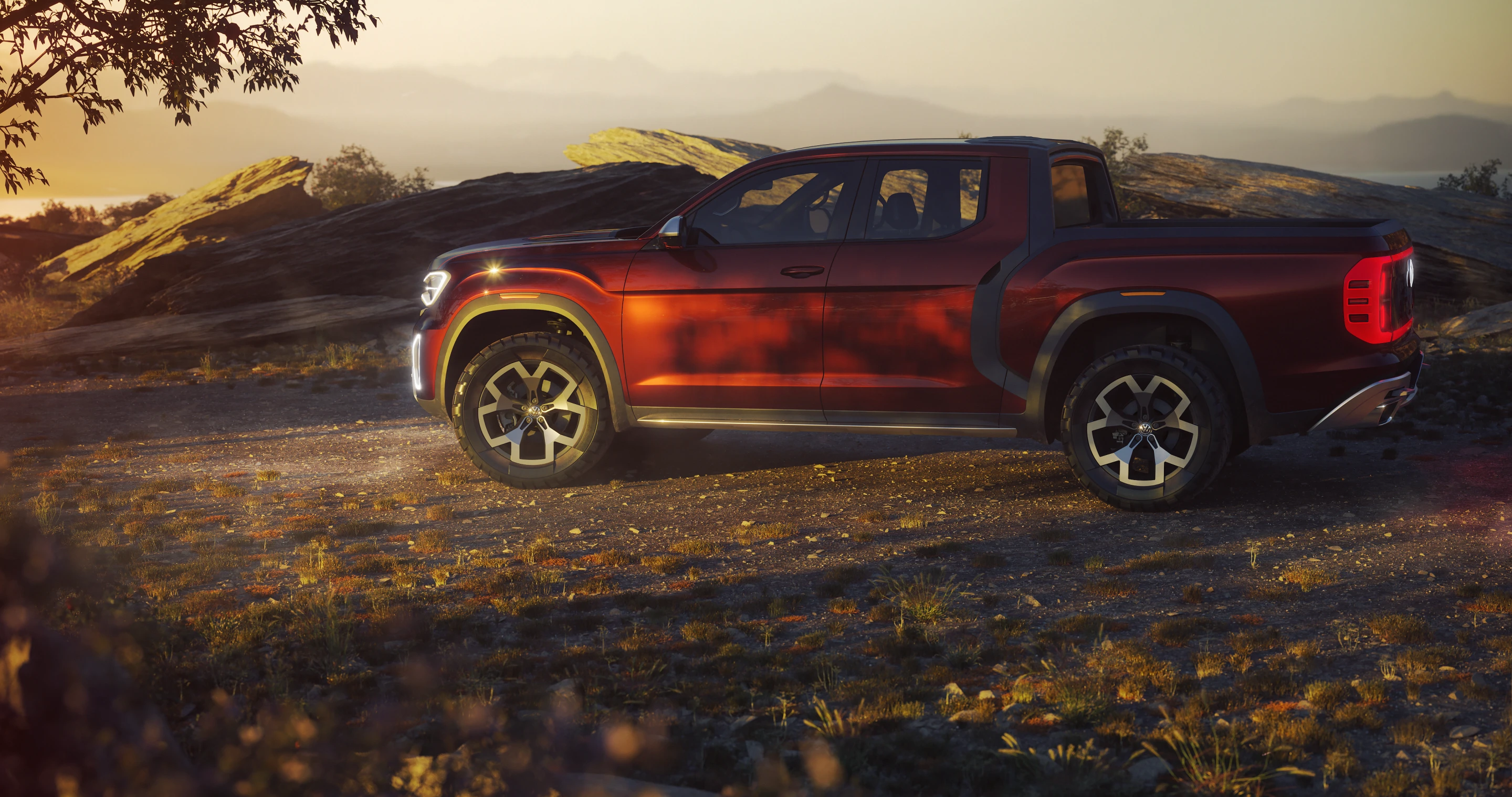 Powered by VW's 3.6-liter V6 engine pumping out 276 hp and 266 pound-feet of torque, the Tanoak pickup can complete the 0-60 mph (0-96 km/h) sprint in 8.5 seconds